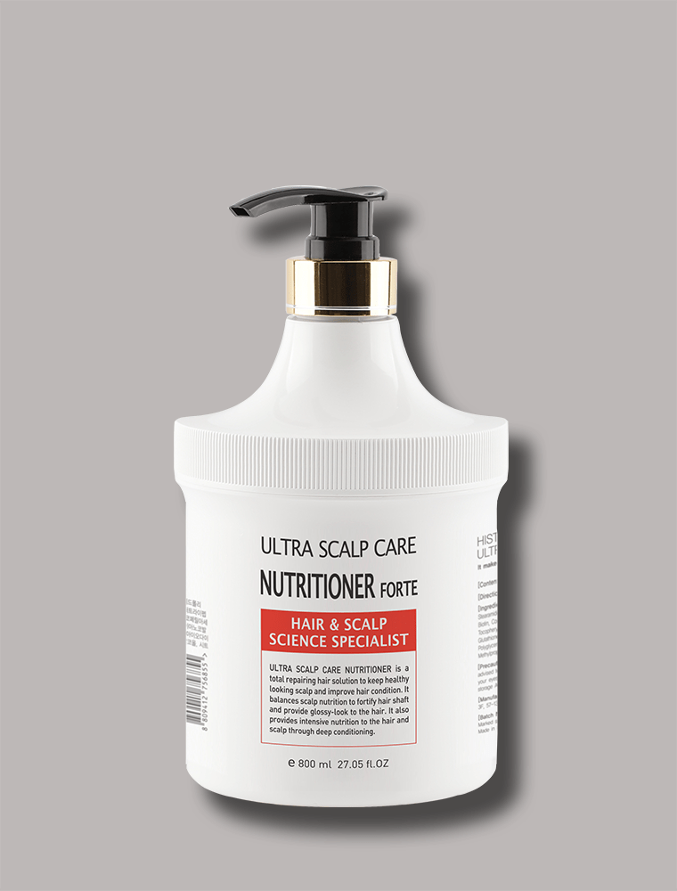 White bottle of Ultra Scalp Care Nutritioner Forte