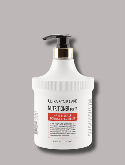 White bottle of Ultra Scalp Care Nutritioner Forte